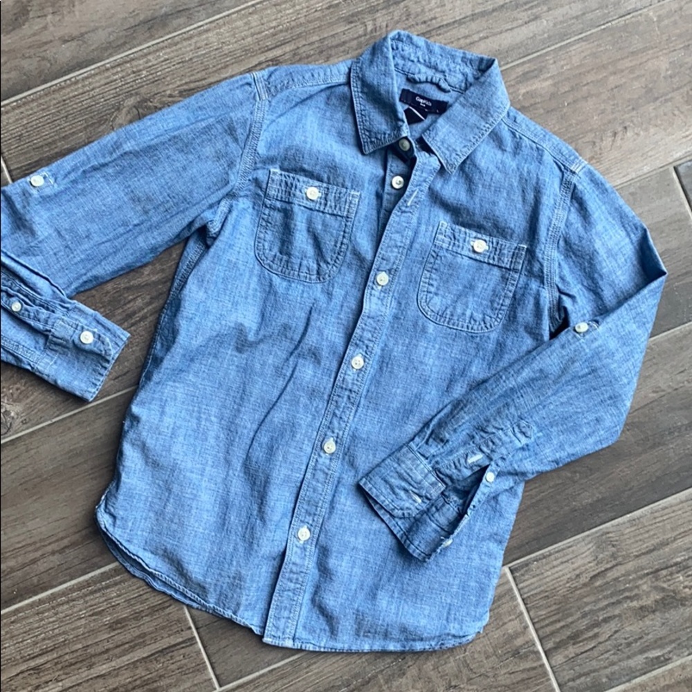 Boys Chambray Button Up